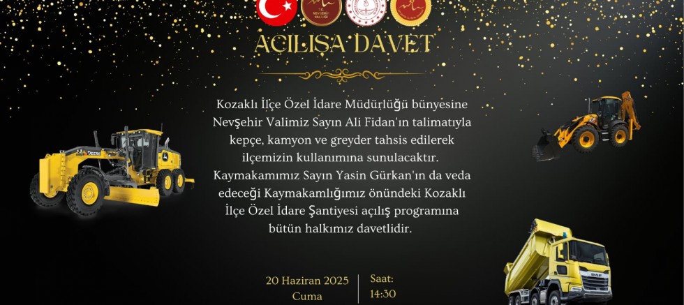 AÇILIŞA DAVET