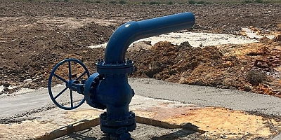 KARAHASANLI'DAKİ KUYU ARTIK BOŞA AKMIYOR