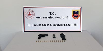 KOZAKLI'DA RUHSATSIZ TABANCA ELE GEÇİRİLDİ